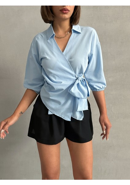 Kadın Yandan Bağlamalı Gömlek fiyatları