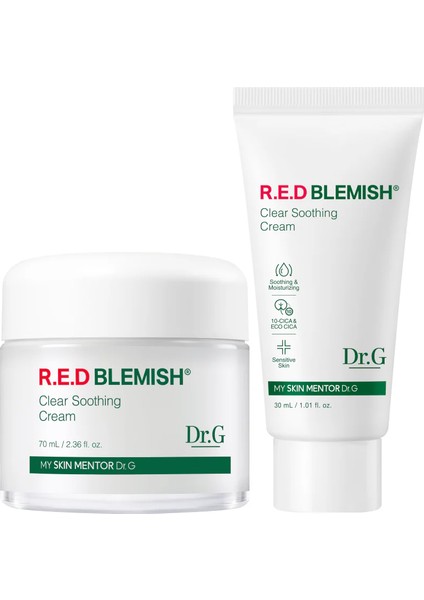 Dr. G, Red Blemish, Clear Soothing Cream 2'li