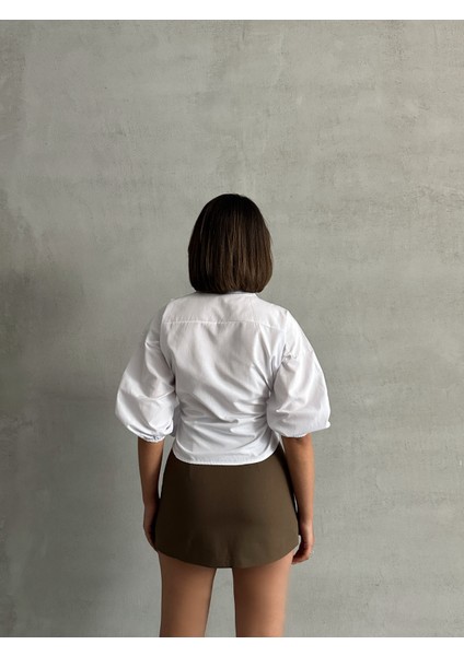 Kadın Yandan Bağlamalı Gömlek indirimleri