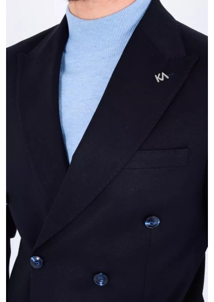 Modern Slim Fit Dar Kesim Kruvaze Erkek Viskon CEKET-KAV5251W modelleri