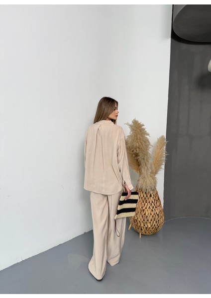 Kadın Oversize Modal Gömlek Pantolon Takım indirimleri