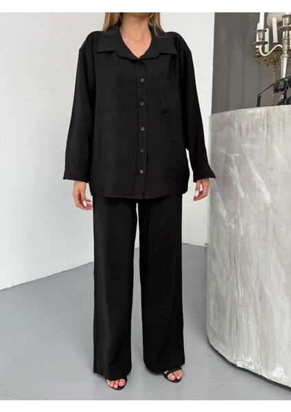 Kadın Oversize Modal Gömlek Pantolon Takım fırsatları