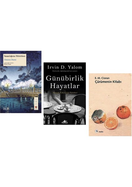 Insanligimi Yitirirken + Gunubirlik Hayatlar + Curumenin Kitabi = 3 Set