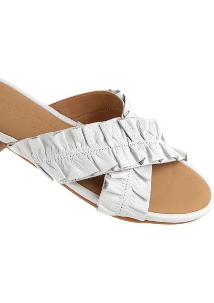 Braska 35251 Hakiki Deri Kadın Terlik modelleri