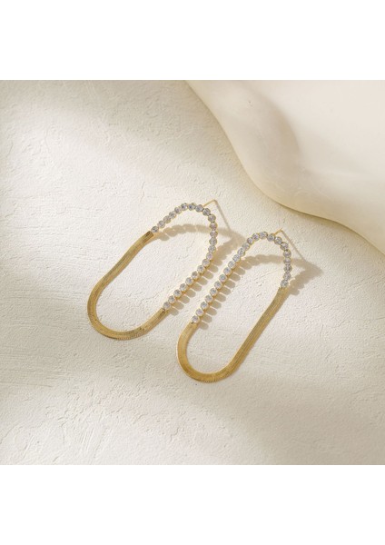 Püskül Koleksiyon Küpeler Moda Küpeler Zirkon Küpeler Uzun (Yurt Dışından)