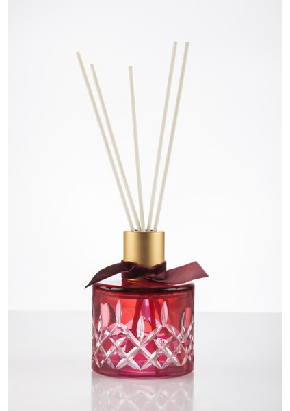 200 ml Bordo Kesme Cam Rose Oda Kokusu