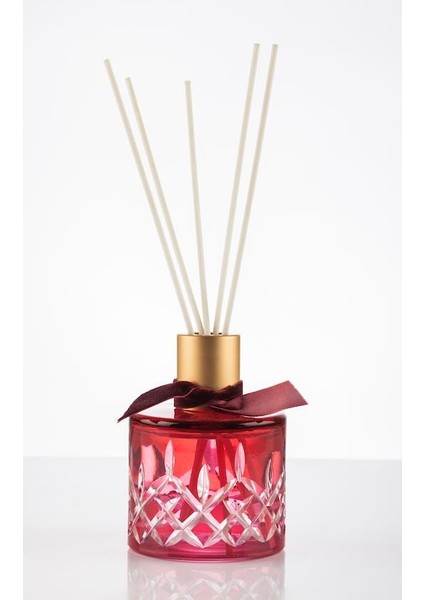 200 ml Bordo Kesme Cam Rose Oda Kokusu