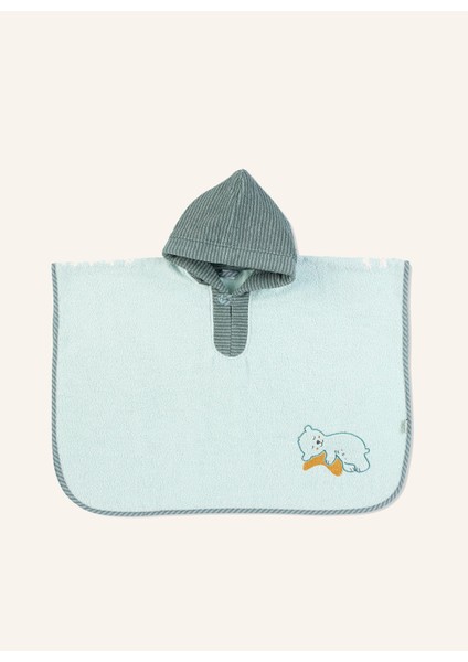 Bebek Banyo Ponçosu ,bär Ben, %100 Pamuk, Kapüşonlu, 0 Ay+ Kullanım