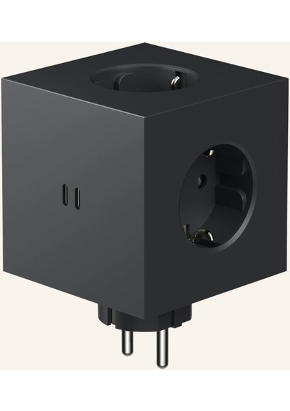 Square 2 Priz, 3 Schuko Çıkışı, 2 Usb-C, Tasarım Ödüllü