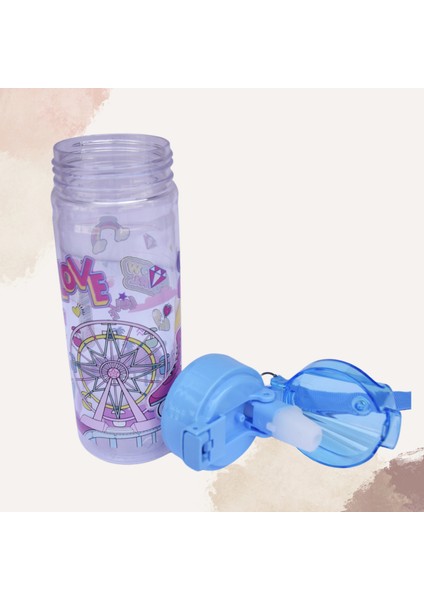Pipetli Lisanslı Matara Suluk 550 ml