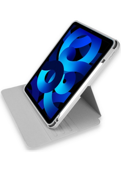 Apple Ipad 10.2 8. ve 9. Nesil 2020/2021 Kılıf Kalemlikli 360 Dönebilen Standlı Şeffaf Tablet Kılıfı fırsatları