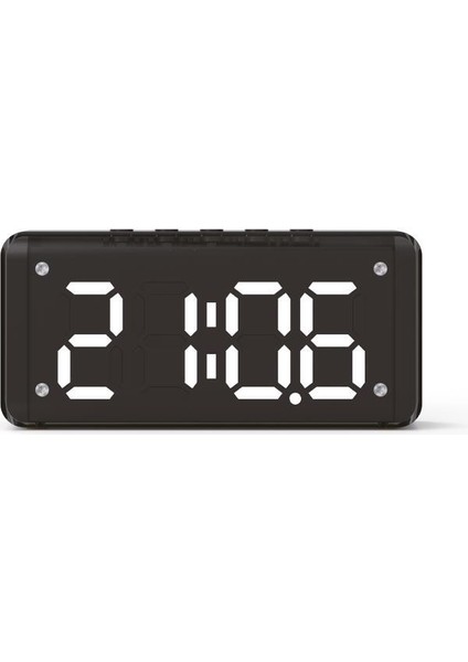 6W 1800 Mah LED Işıklı Çalar Saat Bluetooth Hoparlör BTS-240
