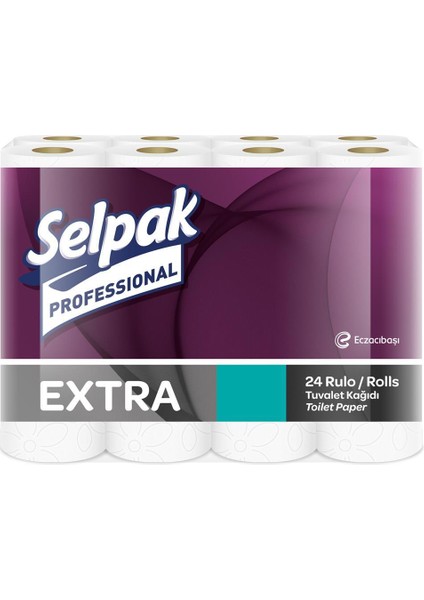 Professional Extra Tuvalet Kağıdı Çift Katlı 165 Yaprak 20.30 M - 24 Adet (7906619)