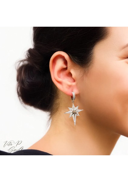 Kuzey Yıldızı Silver Küpe
