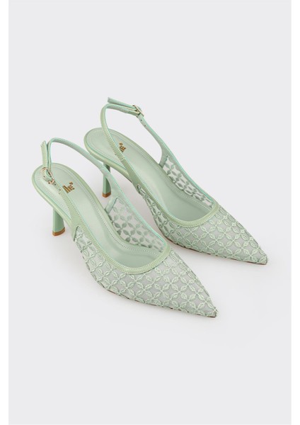 Yeşil Kadın Topuklu Ayakkabı fiyatları