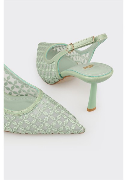 Yeşil Kadın Topuklu Ayakkabı fırsatları