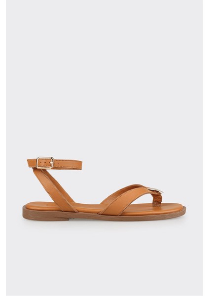 Taba Deri Kadın Sandalet