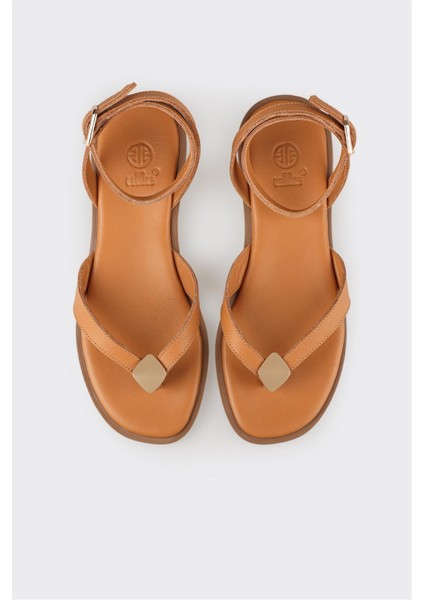 Taba Deri Kadın Sandalet fırsatları