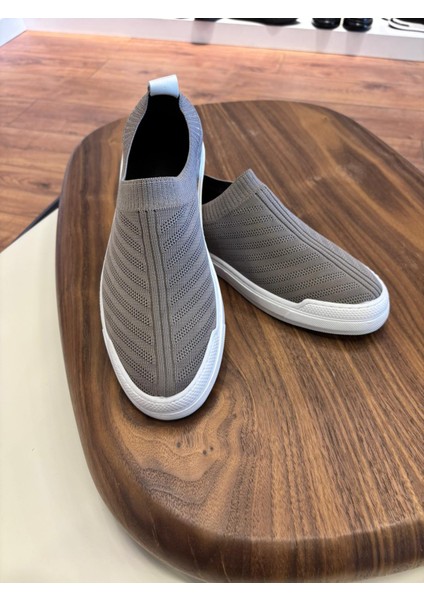 4224 Bej Triko Erkek Sneakers - Erkek Spor Ayakkabı