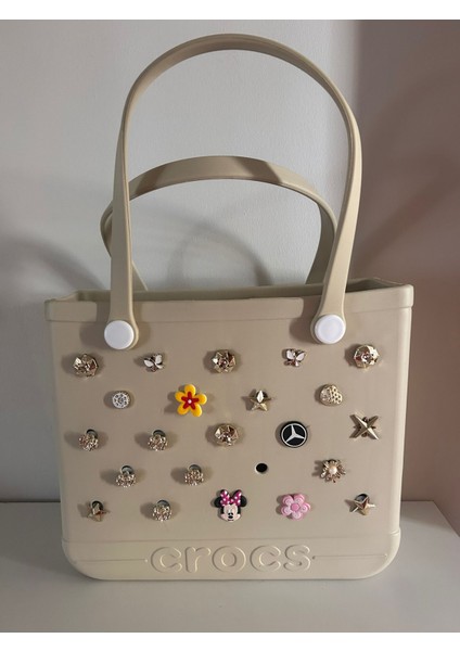 Plaj Çantası Plastik Croslite Krem fırsatları