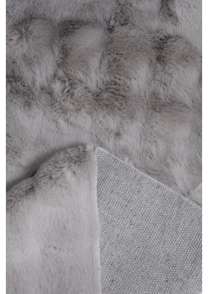 Enti Nice 9302 Gri Yıkanabilir Kabartmalı Yumuşak Halı Kaymaz Suni Kürk Post Peluş fiyatları