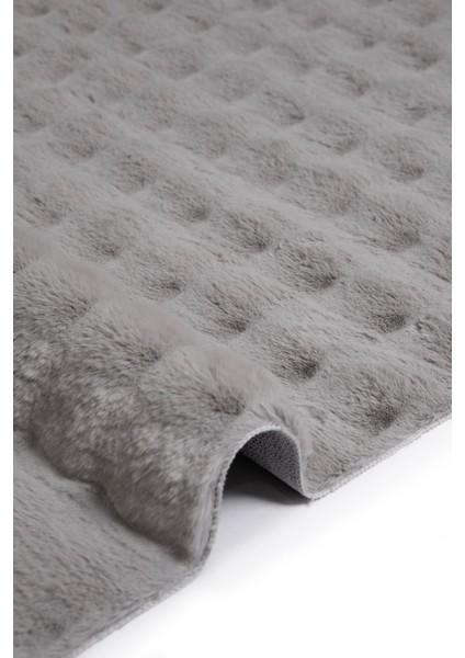 Enti Nice 9302 Gri Yıkanabilir Kabartmalı Yumuşak Halı Kaymaz Suni Kürk Post Peluş fırsatları