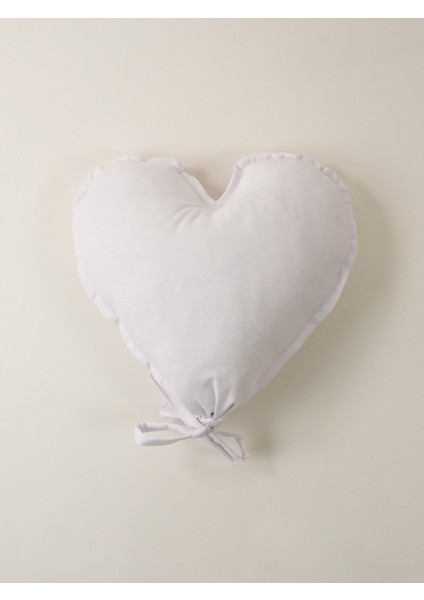 Kalpli Balon Yastık Beyaz 43X45 cm