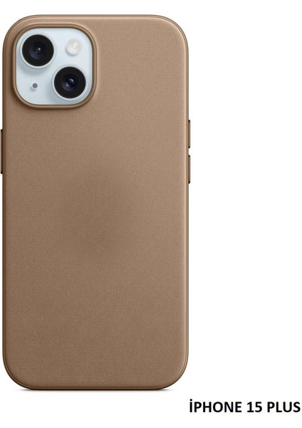 iPhone 15 Plus Için Magsafe Özellikli Mikro Dokuma Kılıf