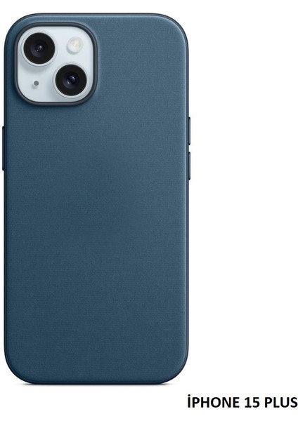 iPhone 15 Plus Için Magsafe Özellikli Mikro Dokuma Kılıf