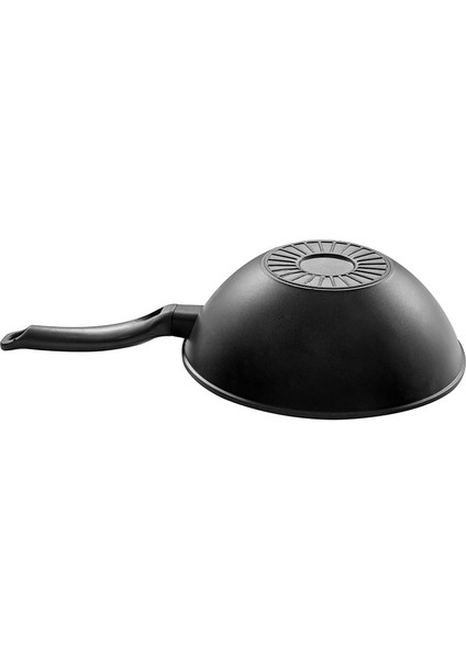 Royal Elite Siyah 28 cm Alüminyum Döküm Wok Tava