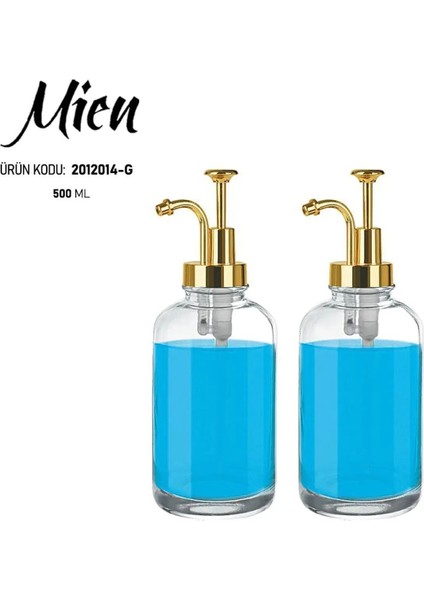 2'li Cam Sıvı Sabunluk&losyon Seti 500ML