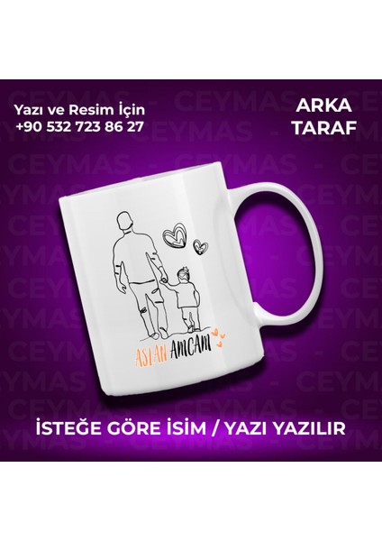 Kişiye Özel Aslan Amcam Baskılı Isme Özel Kupa Bardak fiyatları