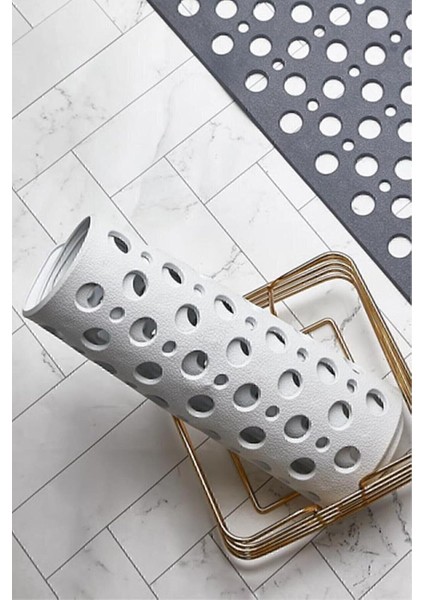 Kaydırmaz Duşakabin Banyo ve Duş Paspası Bubble Paspas 33 x 66 cm Beyaz Renk SEA141B