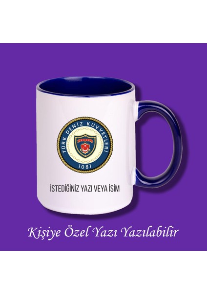 Kişiye Özel Renkli Türk Deniz Kuvvetleri Meslek Kupası