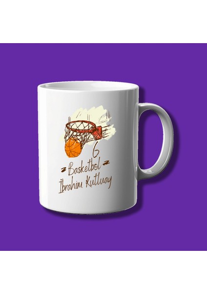 Kişiye Özel Meslek Kupası - Basketbolcuya Özel Isimli Kupa Bardak