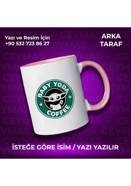 Kişiye Özel Isim Baskılı Baby Yoda Kupa Bardak fiyatları