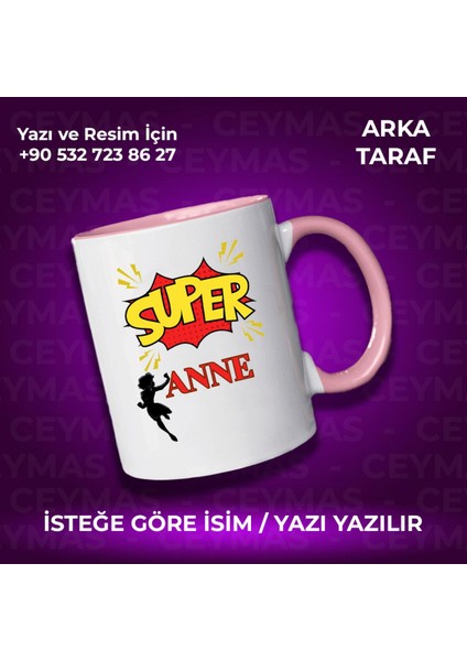 Annelere Özel Süper Anne Baskılı Renkli Kupa Bardak fiyatları