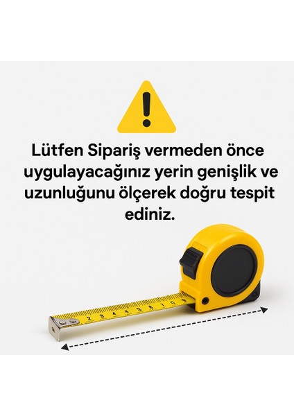 Mat Siyah Nikelaj 25MM Genişlik 3 Metre Uzunluk