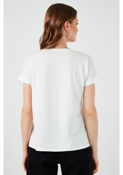 V Yaka Relaxed Fit Yırtmaç Detaylı 2'li Paket Bluz Bayan Bluz 5862000S2 indirimleri