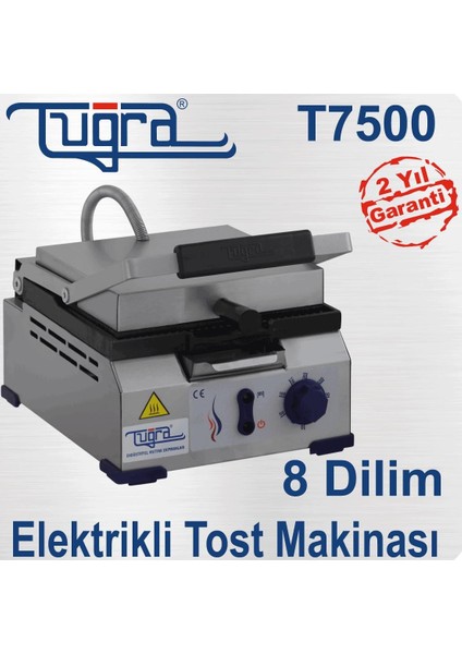 Elektirikli Tuğra Tost Makinası 8 Dilim