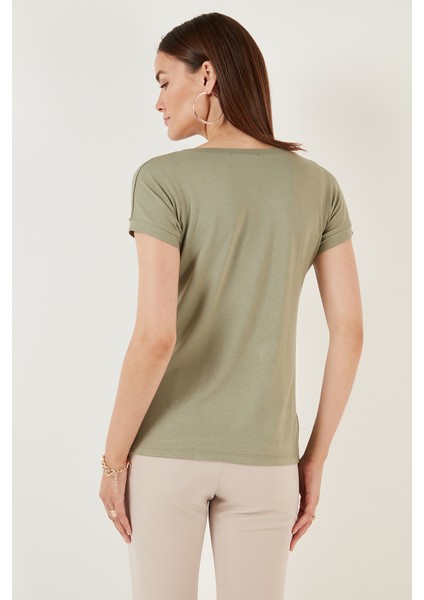 V Yaka Relaxed Fit Yırtmaç Detaylı 2'li Paket Bluz Bayan Bluz 5862000S2 indirimleri