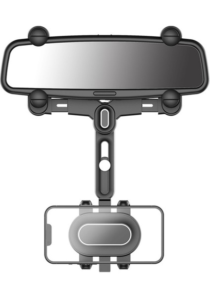 Araba Dikiz Aynası Telefon Tutucu 360 Derece Dönebilen Stand Dash Cam (Yurt Dışından)