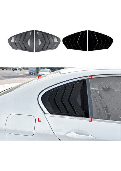 Serisi F10 Karbon Fiber Için Araba Arka Cam Panjur Kapağı (Yurt Dışından) modelleri