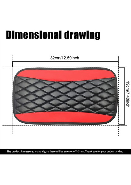 Araba Orta Konsol Pedisu Geçirmez ve Çizilmez Kol Dayama Kılıfı-Kırmızı (Yurt Dışından) indirimleri