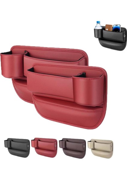 Araba Bardak Tutucu Çantası, Bardak Tutuculu Araba Koltuğu Saklama Kutusu, Krem-Beyaz (Yurt Dışından) fiyatları