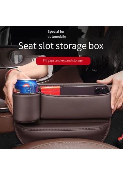 Araba Bardak Tutucu Çantası, Bardak Tutuculu Araba Koltuğu Saklama Kutusu, Krem-Beyaz (Yurt Dışından) fırsatları