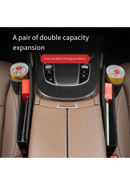 Araba Bardak Tutucu Çantası, Bardak Tutuculu Araba Koltuğu Saklama Kutusu, Krem-Beyaz (Yurt Dışından) indirimleri