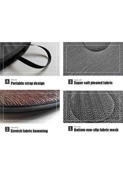 360 Dönebilen Koltuk MINDERI15.7IN Koltuk Minderi Bordo (Yurt Dışından)