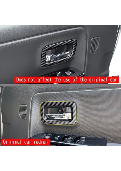 Spacia 17-22 Için Karbon Fiber Iç Kapı Kolu Kapağı Sticker (Yurt Dışından) modelleri