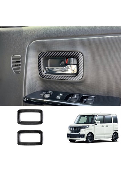 Spacia 17-22 Için Karbon Fiber Iç Kapı Kolu Kapağı Sticker (Yurt Dışından) indirimleri